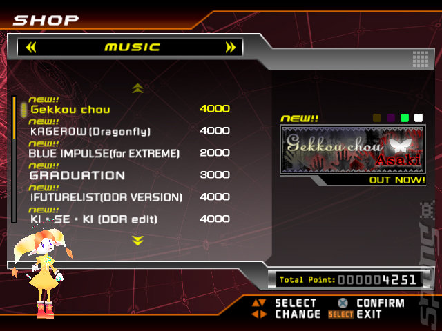Dancing Stage Supernova - PS2 Screen