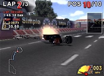 Downforce - PS2 Screen