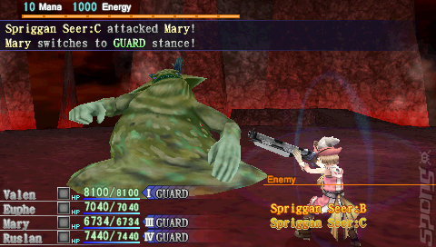 Dragoneer's Aria - PSP Screen