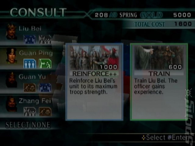 Dynasty Warriors 5: Empires - PS2 Screen