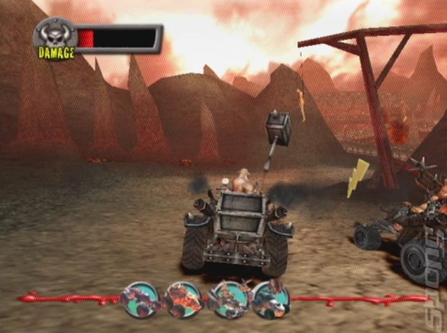 Earache: Extreme Metal Racing - PS2 Screen