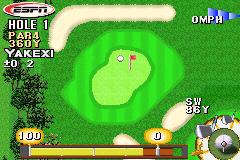 ESPN Final Round Golf - GBA Screen