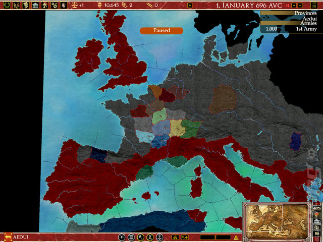 Europa Universalis: Rome - PC Screen