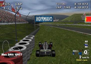 F1 Racing Championship - PS2 Screen