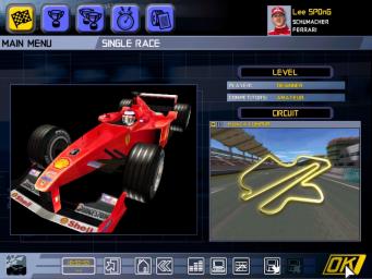 F1 Racing Championship - PC Screen