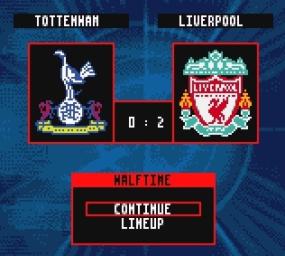 FA Premier League Stars 2001 - Game Boy Color Screen