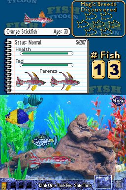 Fish Tycoon - DS/DSi Screen