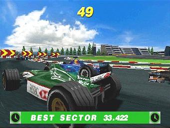 Formula One Arcade - PlayStation Screen