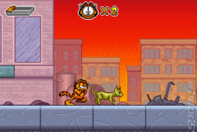 Garfield and His Nine Lives - GBA Screen