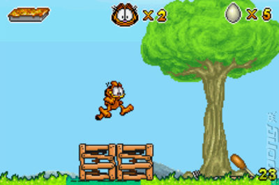 Garfield and His Nine Lives - GBA Screen