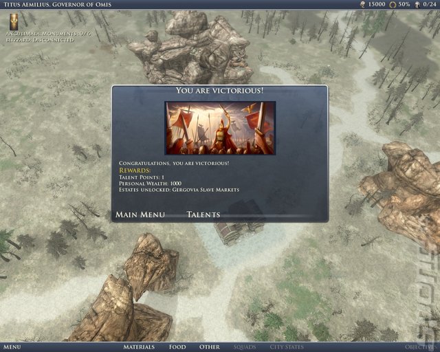 Grand Ages: Rome - PC Screen