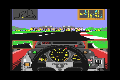 Grand Prix Circuit - C64 Screen