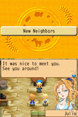 Harvest Moon: Island of Happiness - DS/DSi Screen