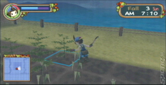 Harvest Moon: Hero of Leaf Valley - PSP Screen