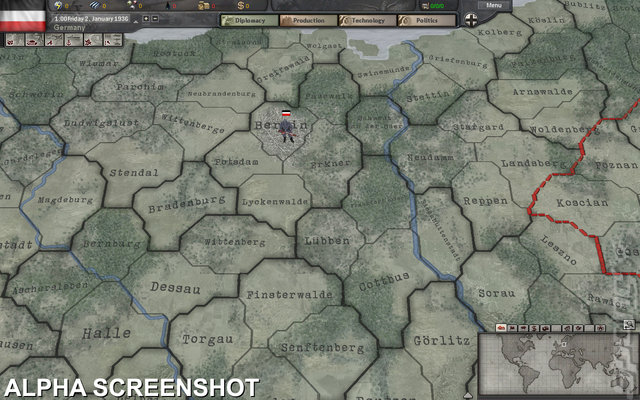 Hearts of Iron III - PC Screen