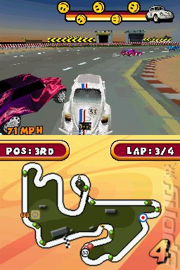 Herbie: Rescue Rally - DS/DSi Screen