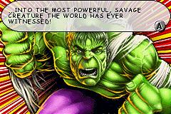 Incredible Hulk, The - GBA Screen