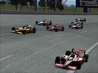 IndyCar Series 2005 - PS2 Screen