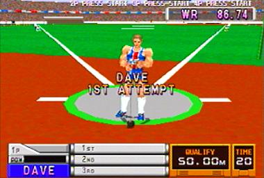 International Track and Field - PlayStation Screen
