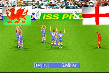 International Superstar Soccer Pro - PlayStation Screen