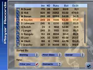 International Cricket Captain 2001: The Ashes - PlayStation Screen