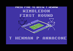 International 3D Tennis - C64 Screen