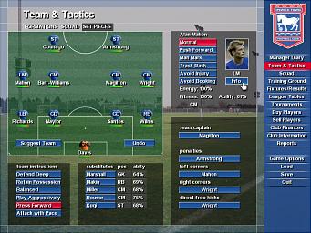 Ipswich Town Club Manager - PC Screen