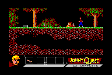 Jonny Quest in Dr. Zin's Underworld - C64 Screen