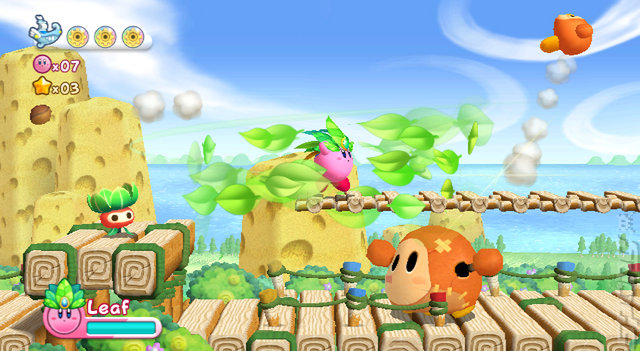 Kirby's Adventure Wii - Wii Screen