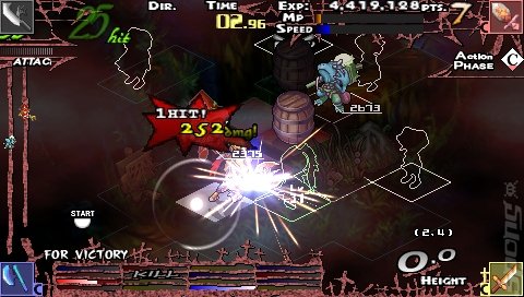 Knights in the Nightmare - PSP Screen