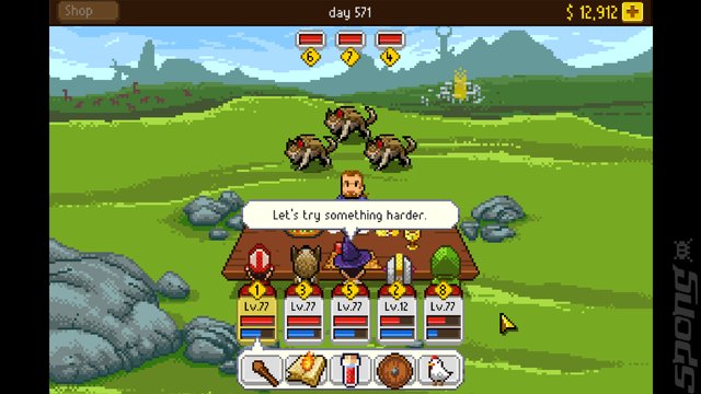 Knights of Pen & Paper: +1 Edition - PC Screen