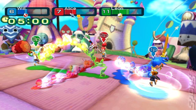 Line Attack Heroes - Wii Screen