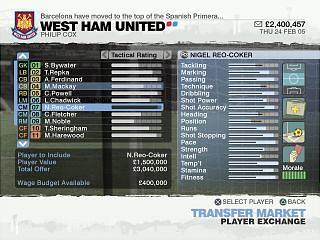 LMA Manager 2006 - Xbox Screen