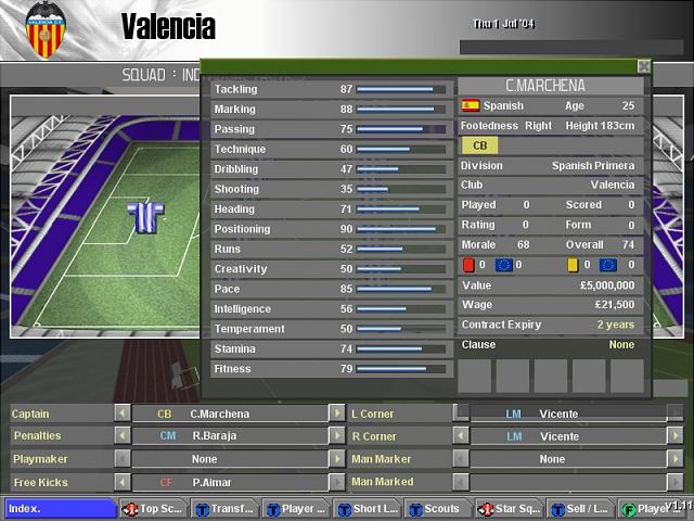 LMA Professional Manager 2005 - PC Screen