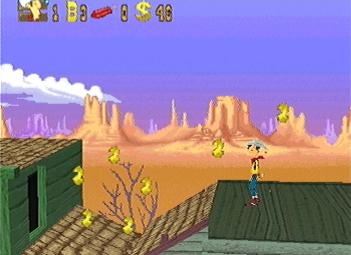 Lucky Luke - PlayStation Screen