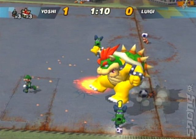 Mario Smash Football - GameCube Screen