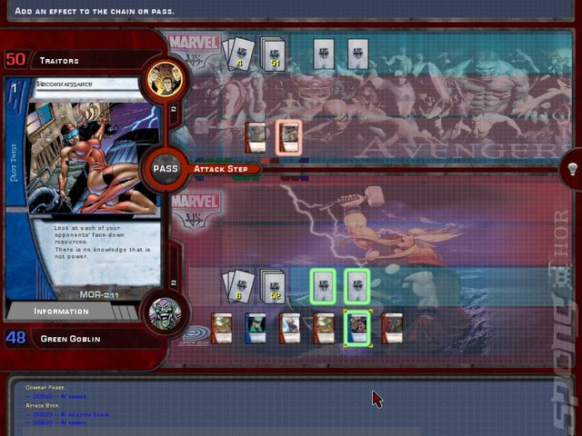 Marvel Trading Card Game - PC Screen