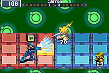 Mega Man Battle Network 4 Tournament: Red Sun - GBA Screen