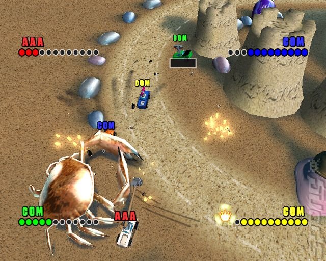 Micro Machines v4 - PS2 Screen