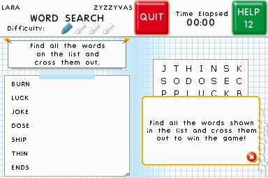 mind.body.soul: Big Word Puzzle Book - DS/DSi Screen