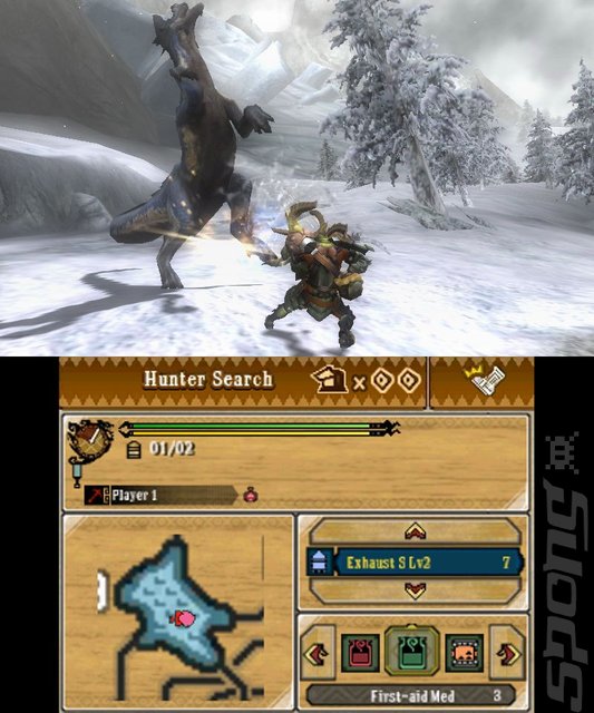 Monster Hunter 3: Ultimate - 3DS/2DS Screen