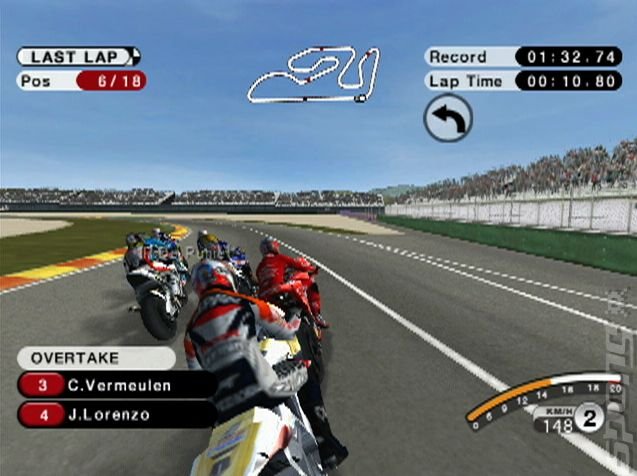 Moto GP '08 - Wii Screen