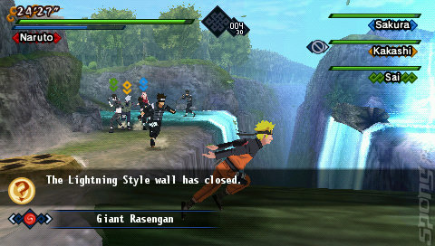 Naruto Shippuden: Kizuna Drive - PSP Screen