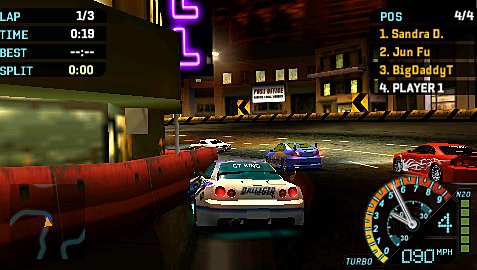 Need for Speed Underground: Rivals - PSP Screen