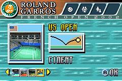 Next Generation Tennis - GBA Screen