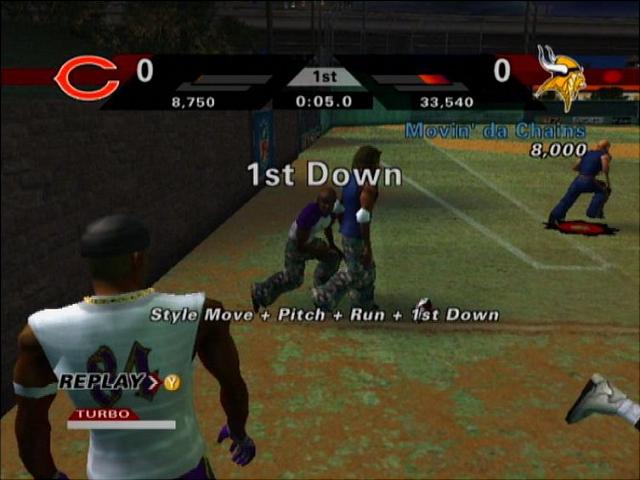 NFL Street 2 - Xbox Screen