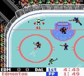 NHL 2K - Game Boy Color Screen