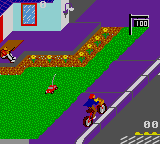 Paperboy - Game Gear Screen