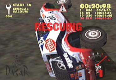 Paris-Dakar Rally - PS2 Screen