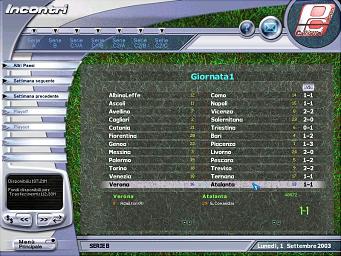 PC Calciatori 2004 - PC Screen